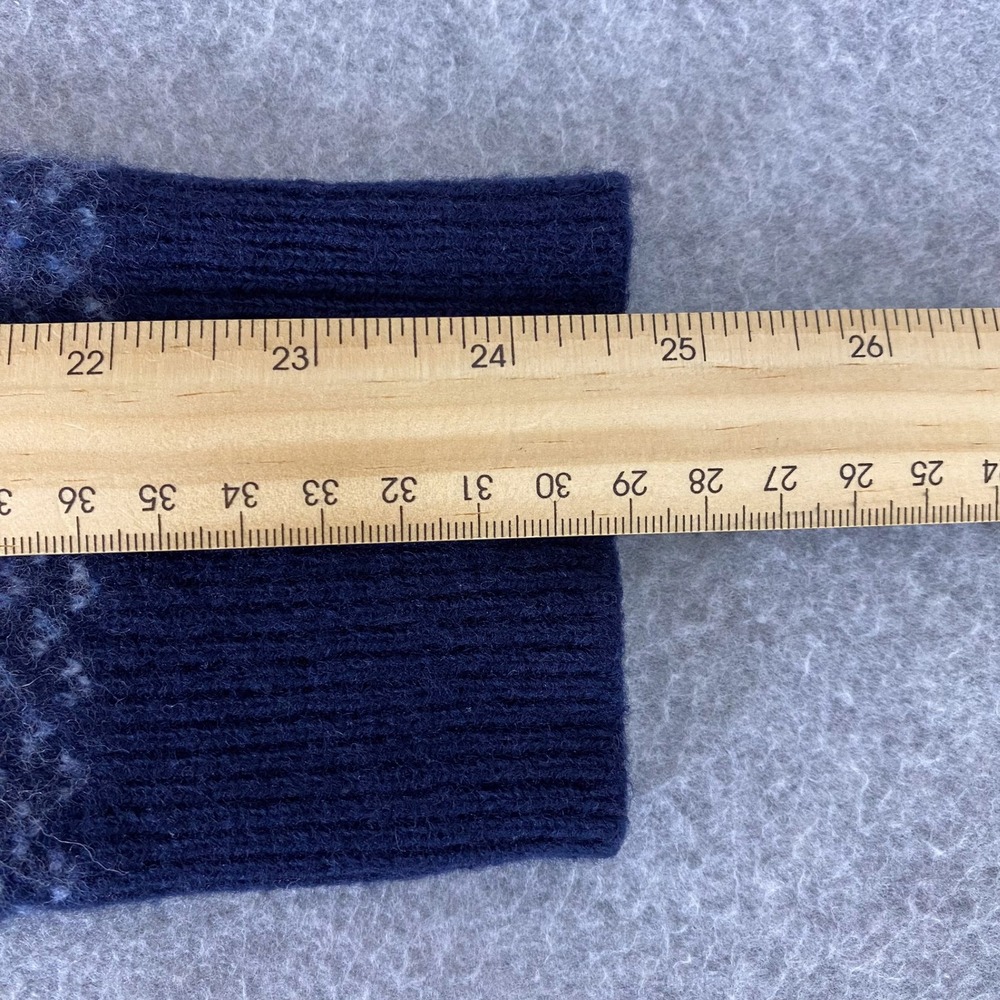 J. Crew Sweater Mens M Blue Merino Rugged Crewneck Pullover - Picture 9 of 9